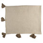 Voir la diapositive 2 : Paris Prix Plaid Nid d'Abeille  Gaufré  125x150cm Beige & Taupe