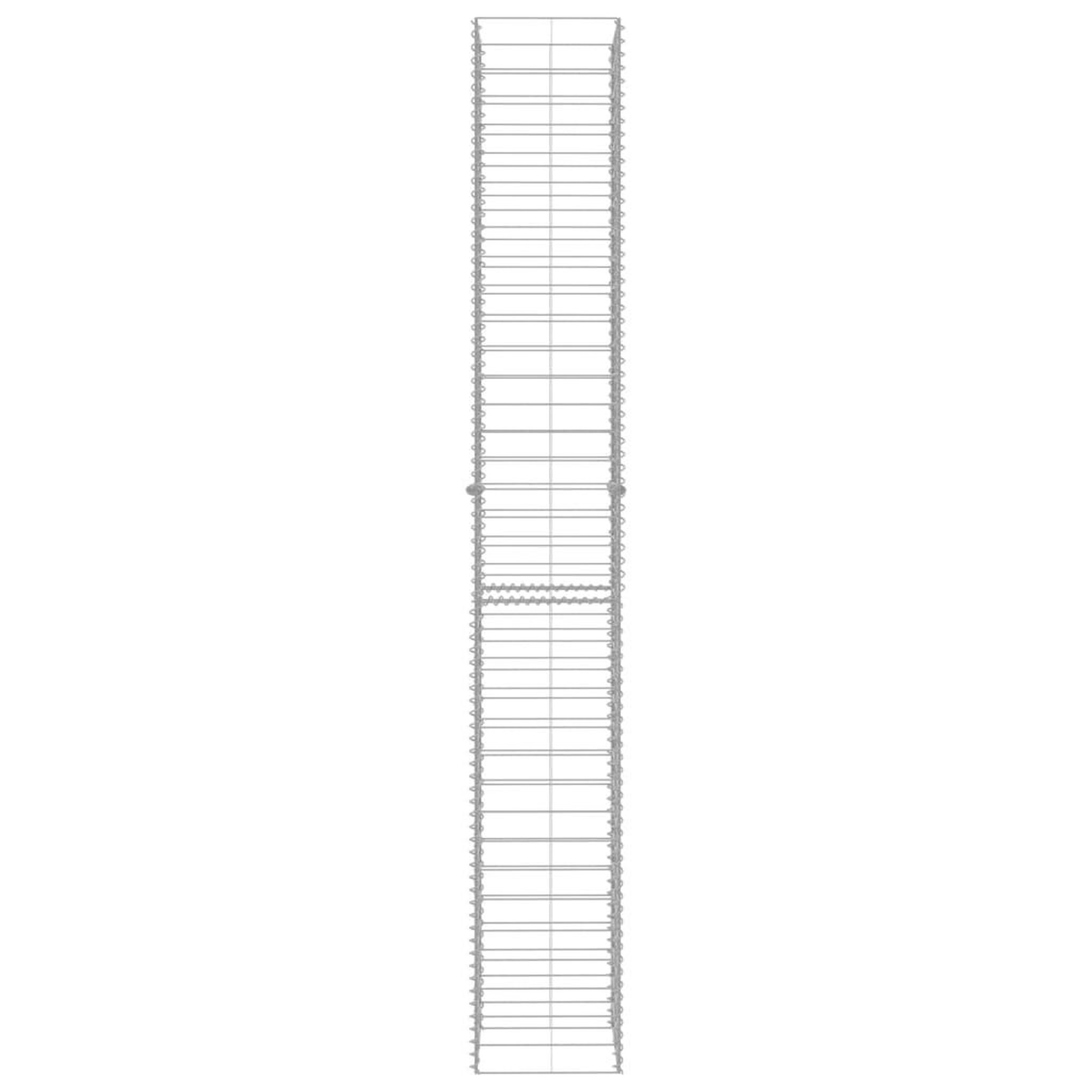 Voir la diapositive 4 : VIDAXL Paniers de gabion 3 pcs acier galvanise 25x25x197 cm