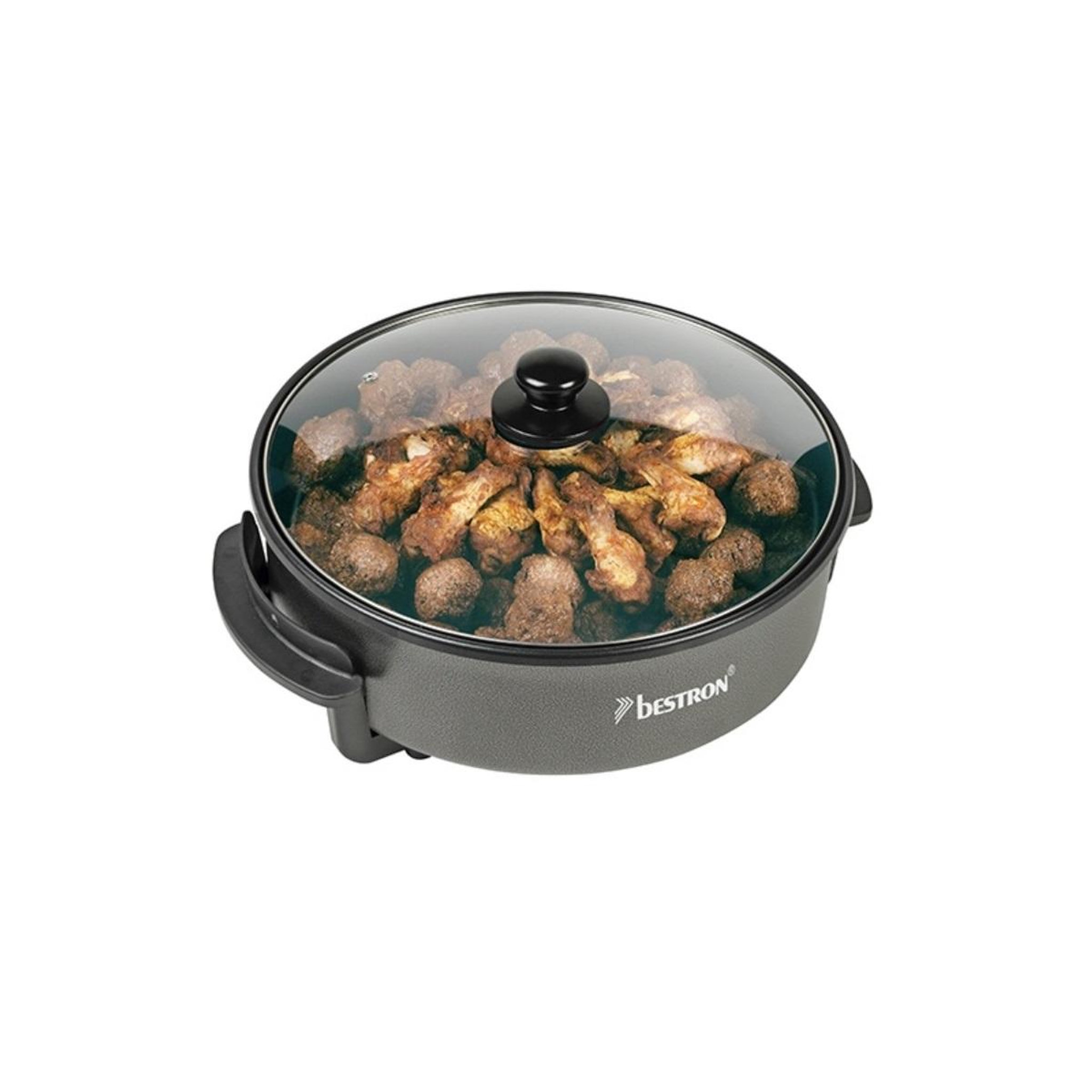 Voir la diapositive 3 : Bestron Poêle électrique multifonction 40cm 1500w noir - ahp1800z