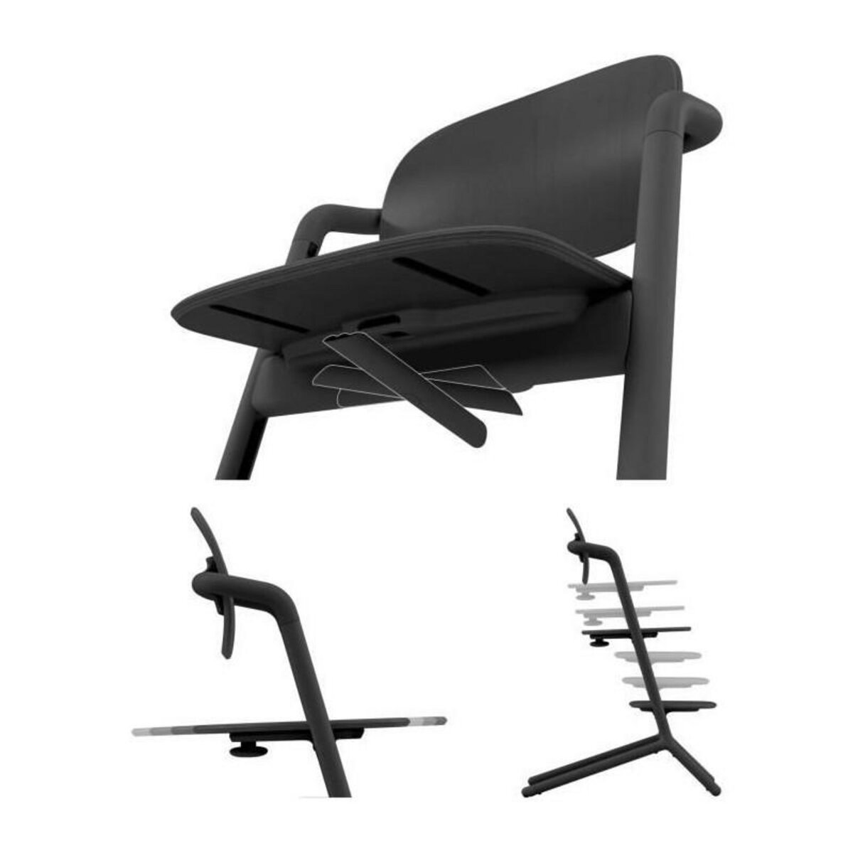 CYBEX Chaise haute évolutive CYBEX LEMO 2 - Des 6 mois - Noir