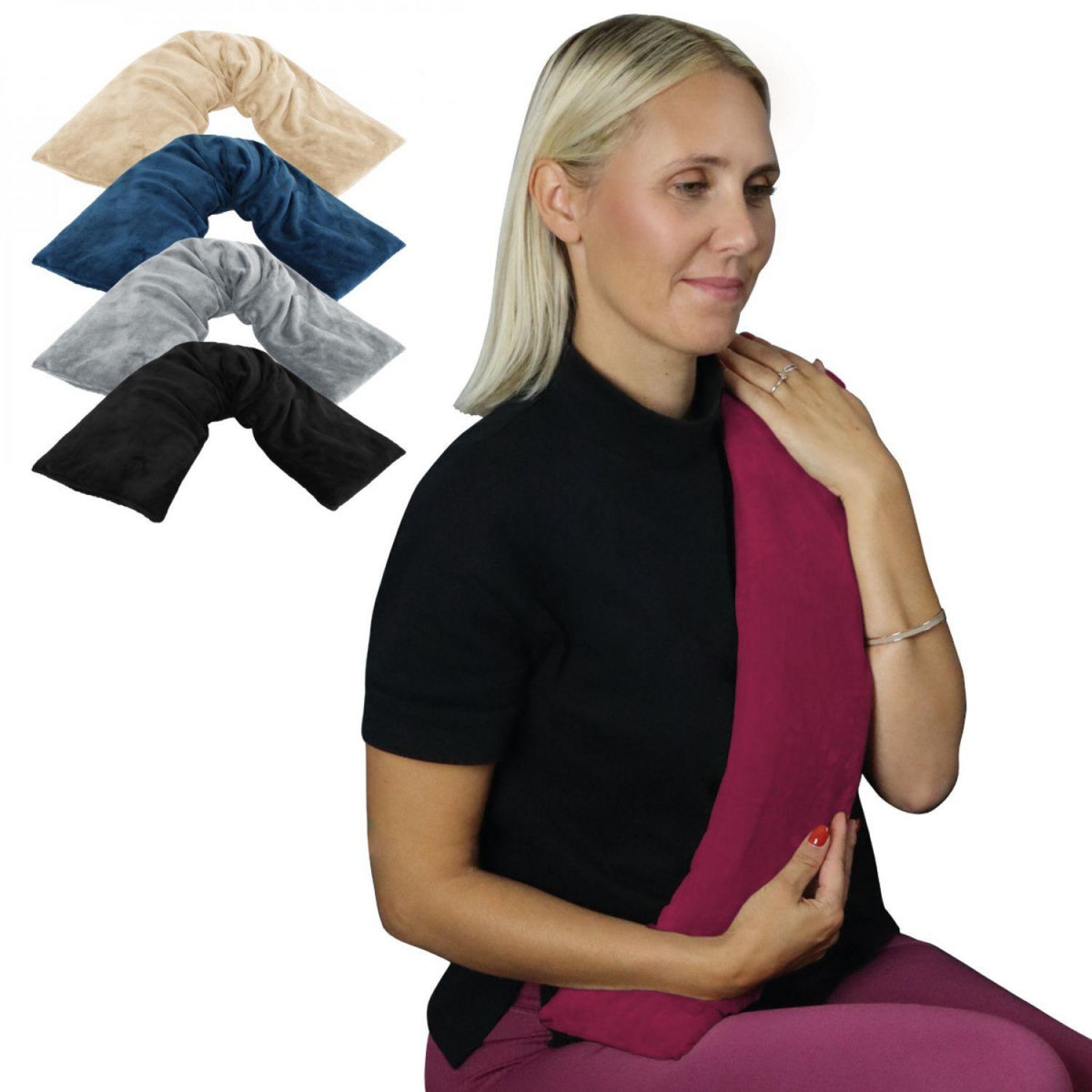 VIVEZEN Bouillotte longue chauffante - 12 x 80 cm