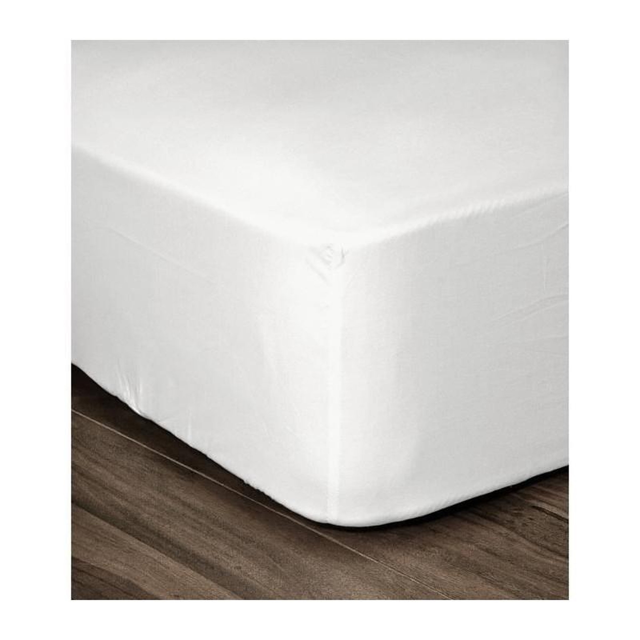 LOVELY HOME LOVELY HOME Drap Housse 100% coton 160x200x25 cm blanc