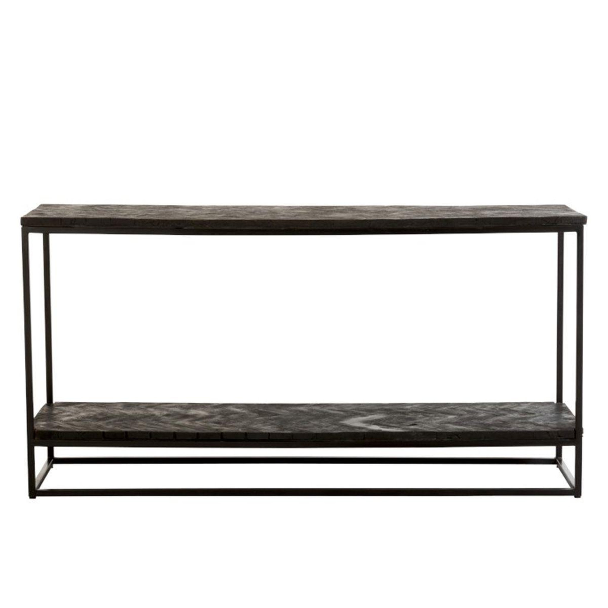 Voir la diapositive 2 : J-LINE Console en bois design  grub  161cm noir