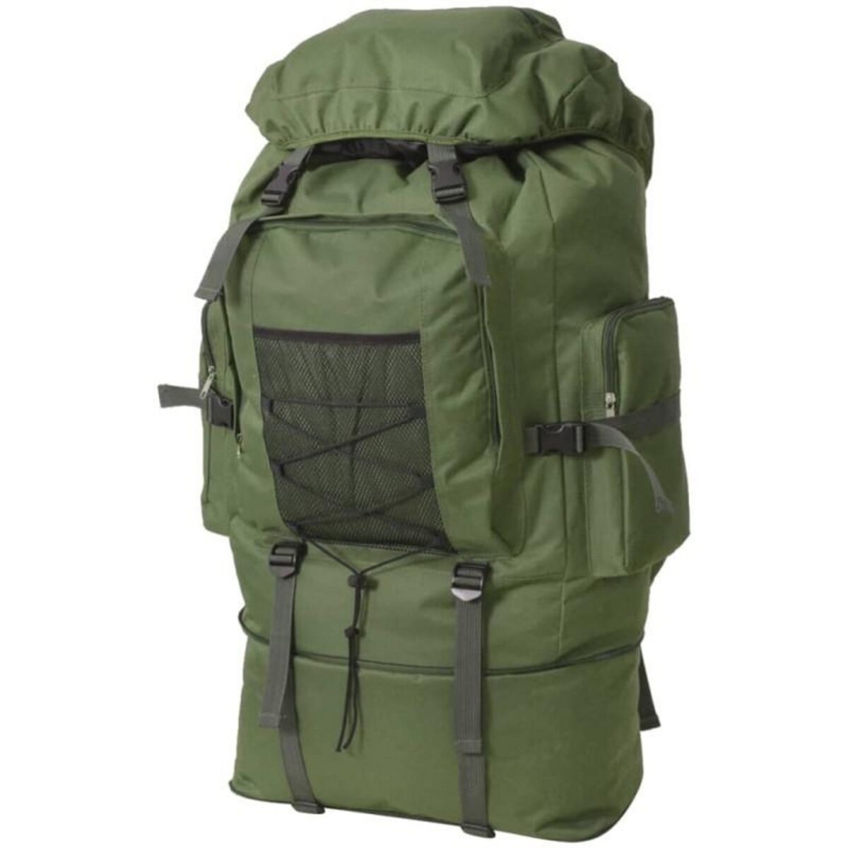 VIDAXL Sac à dos en style d armée XXL 100 L Vert