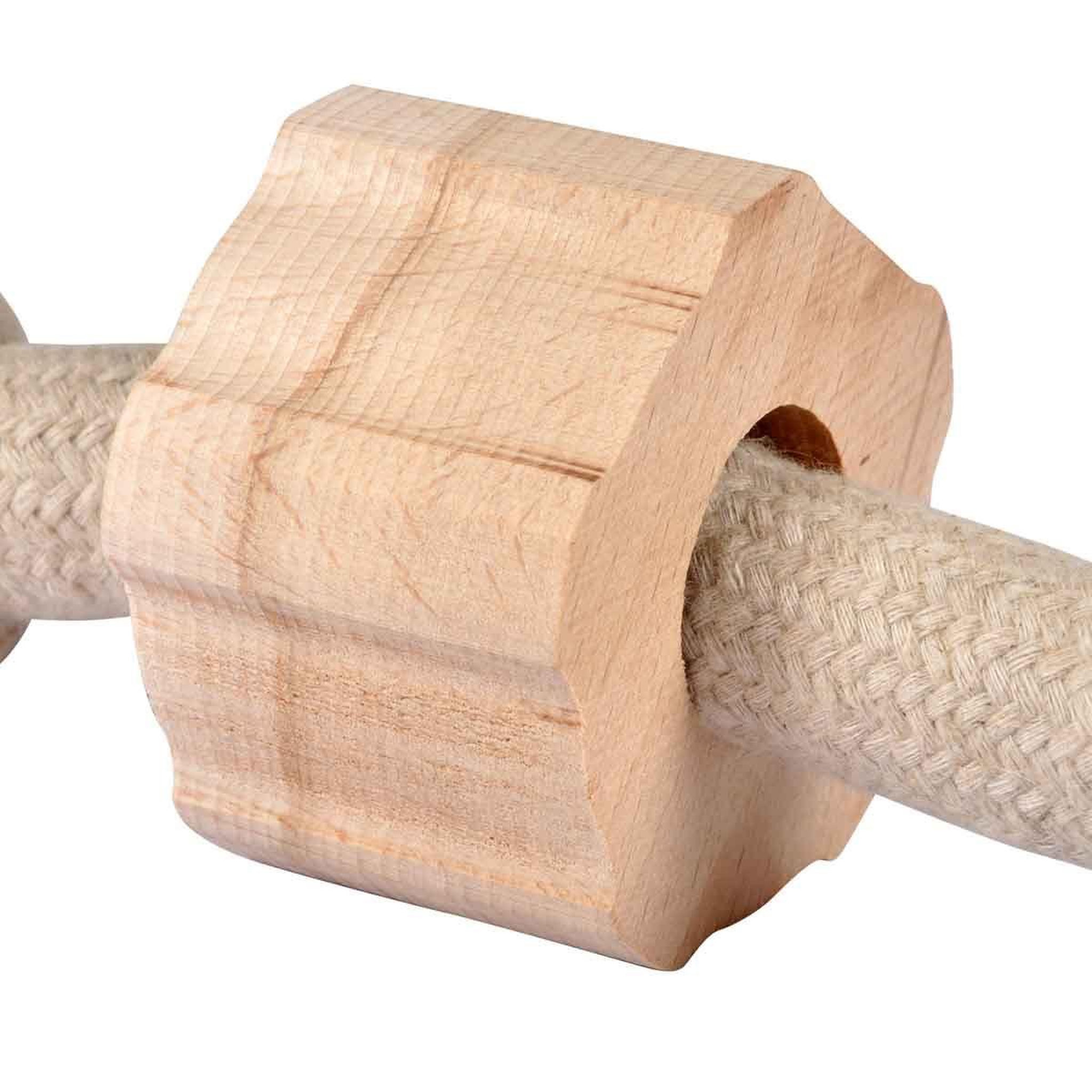 Voir la diapositive 2 : LOVE STORY Jouet pour Chien  Corde 3 Nœuds  48cm Naturel