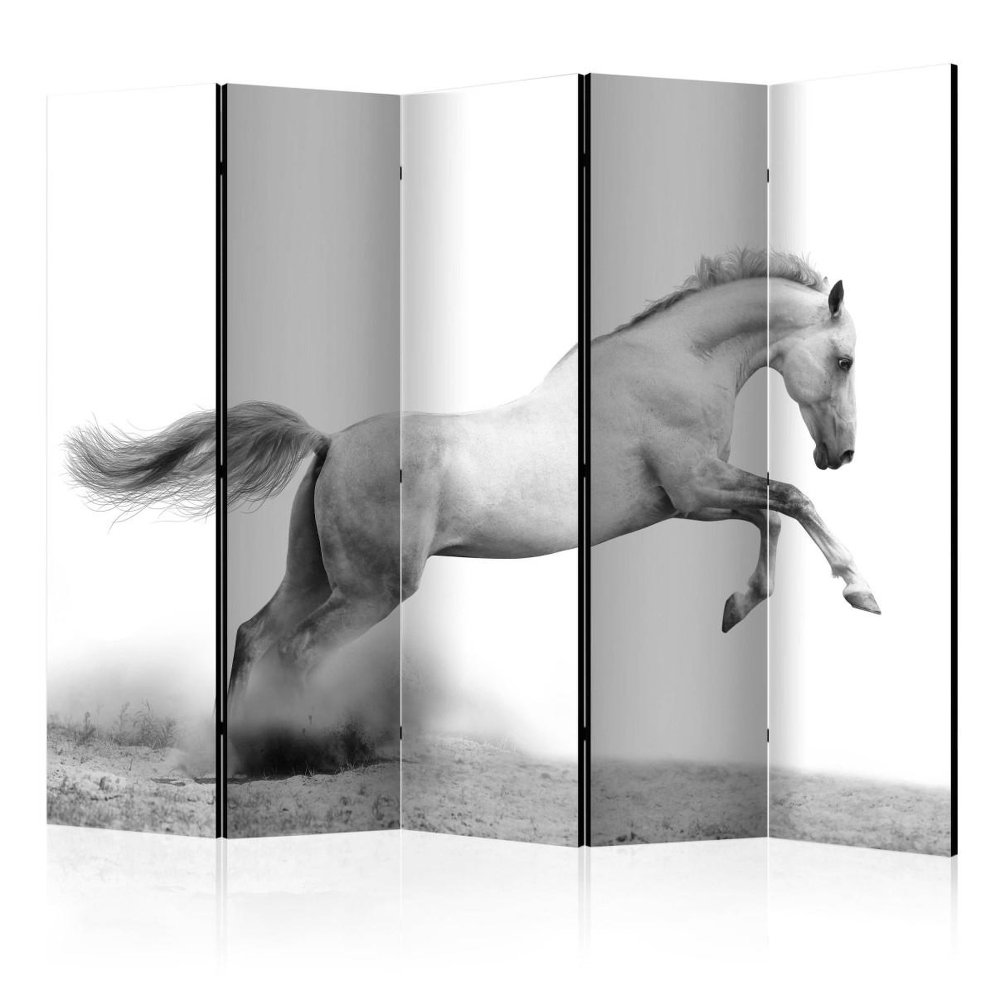 Paris Prix Paravent 5 volets  white gallop  172x225cm