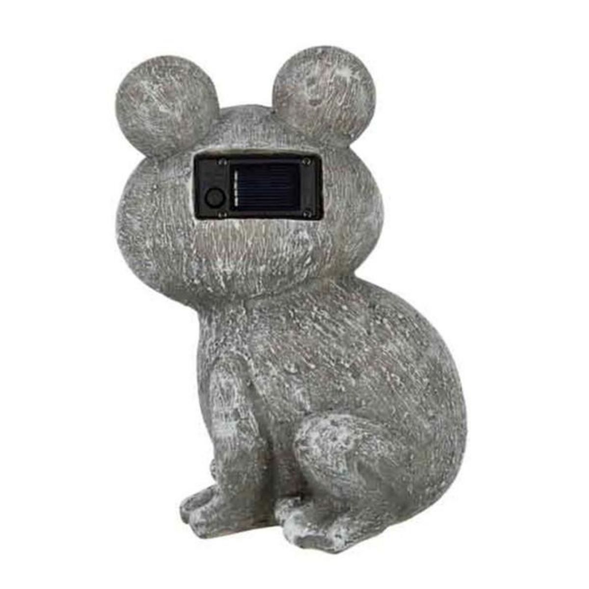 Paris Prix Statuette Déco  Grenouille Solaire  22cm Gris