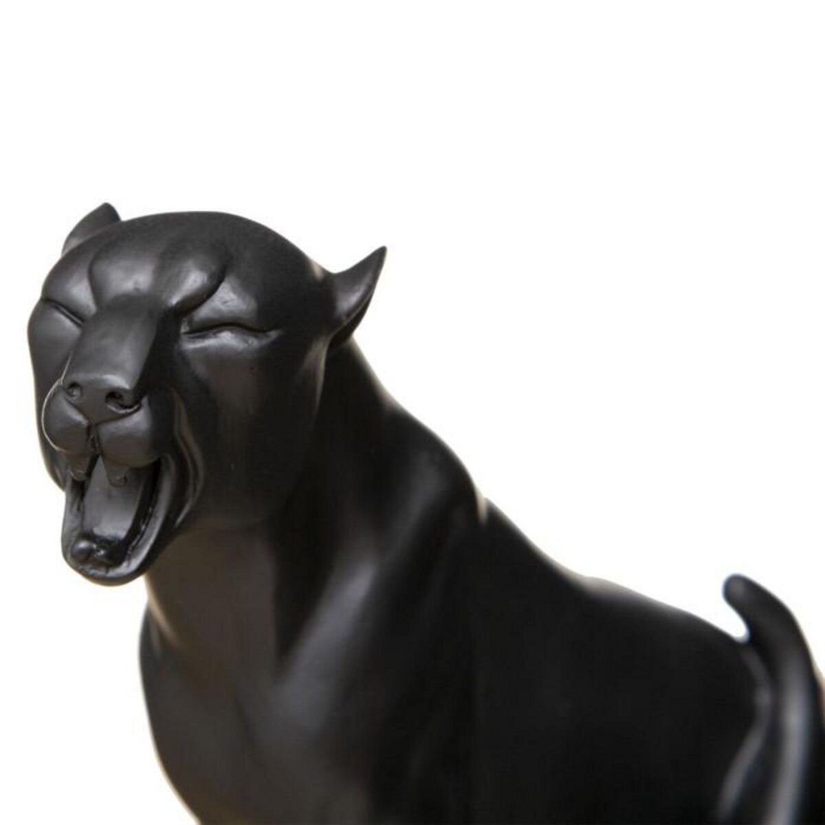 ATMOSPHERA Statuette Déco  Léopard qui Rugit  19cm Noir