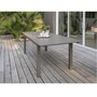 Voir la diapositive 1 : DCB GARDEN Table de jardin 240/300x100cm aluminium taupe ZAHARA