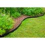 Voir la diapositive 5 : NATURE 3 bordures de jardin acier galvanisé avec 4 ancres incluses, 3 lattes de 91,4  x H10,2 cm soit 2,64 m, noir