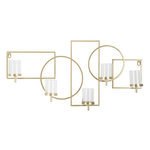 Paris Prix Bougeoir Mural en Métal  Marie  70cm Or