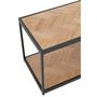 Voir la diapositive 5 : Paris Prix Table Basse 2 Niveaux  Miraza  150cm Naturel & Noir