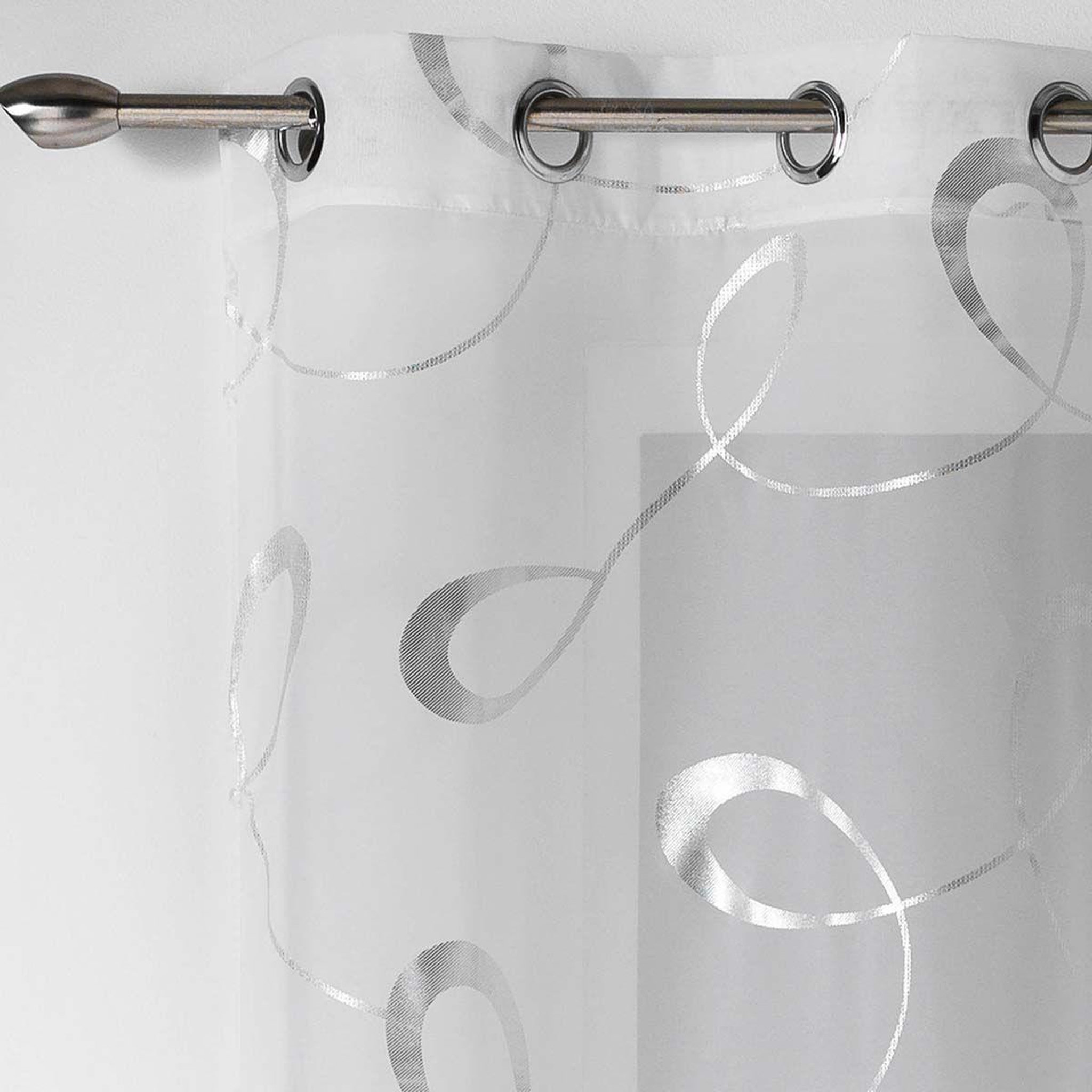Voir la diapositive 2 : Douceur d'Intérieur Rideau voilage  infinity  140x240cm blanc
