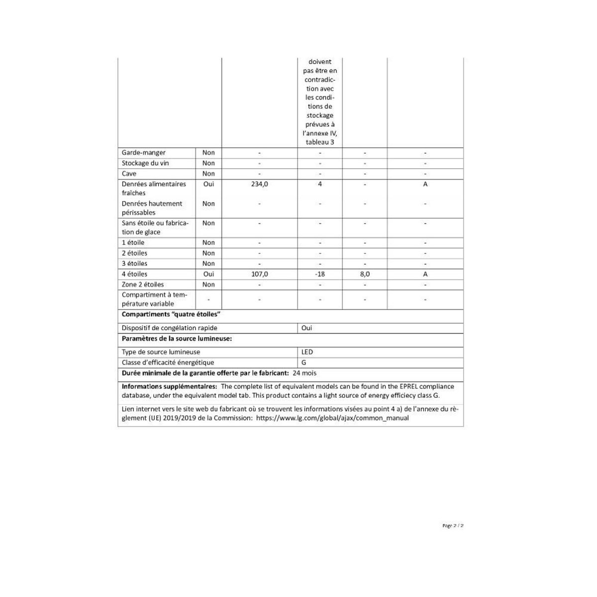 LG Réfrigérateur combiné 60cm 341l ventilé noir - GBB61BLJEN