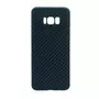 amahousse Coque Galaxy S8+ noire design effet carbone tressé