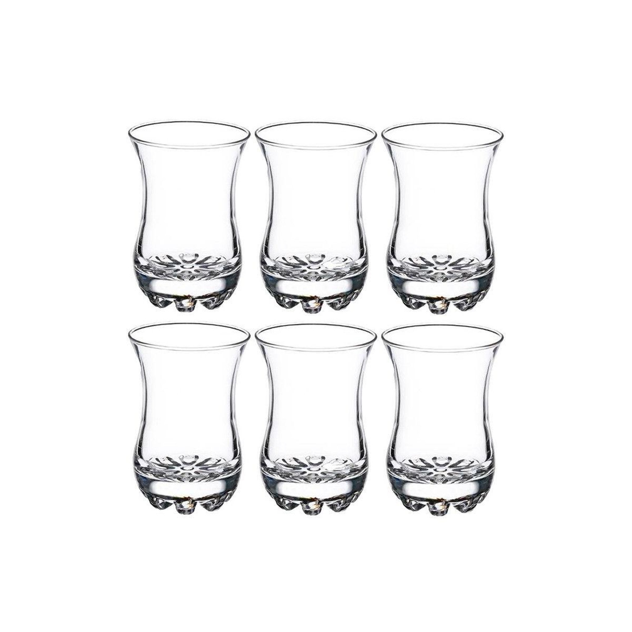 SECRET DE GOURMET Lot de 6 Verres à Thé  Sylvana II  8cl Transparent