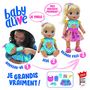 Voir la diapositive 2 : HASBRO Baby Alive Grandit et Parle - Poupée Baby Grows Up
