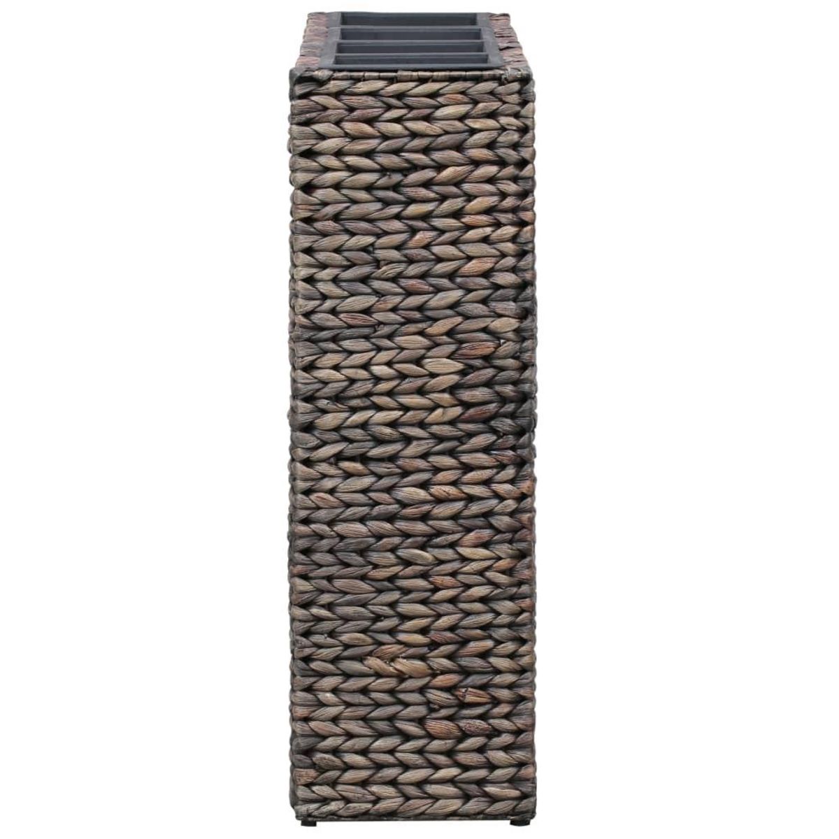 VIDAXL Lit sureleve avec 4 pots Jacinthe d'eau Marron