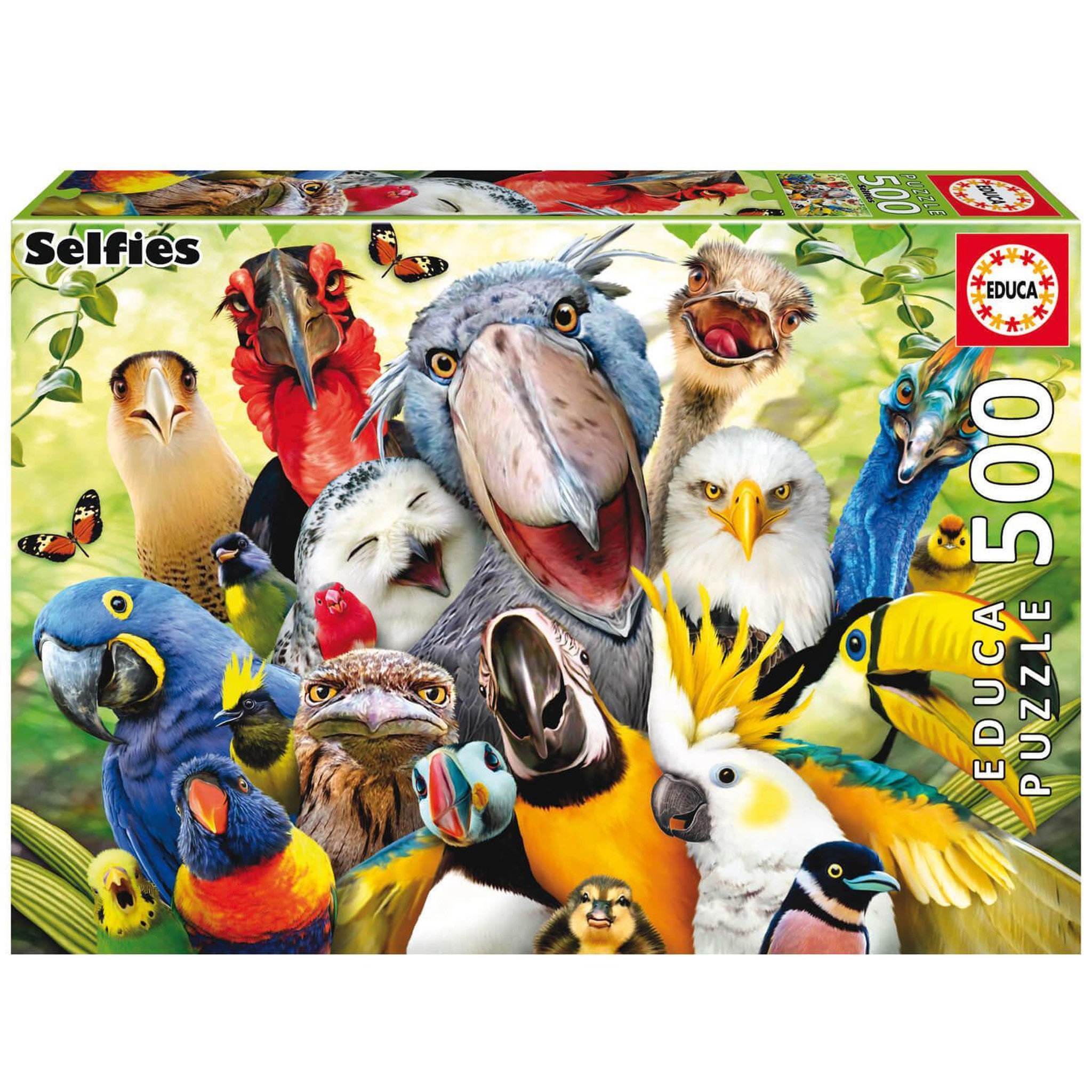 Voir la diapositive 2 : EDUCA Puzzle 500 pièces : Le Petit Oiseau Va Sortir