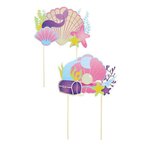 Paris Prix Lot de 2 Décorations de Gâteaux  Sirène  28cm Multicolore