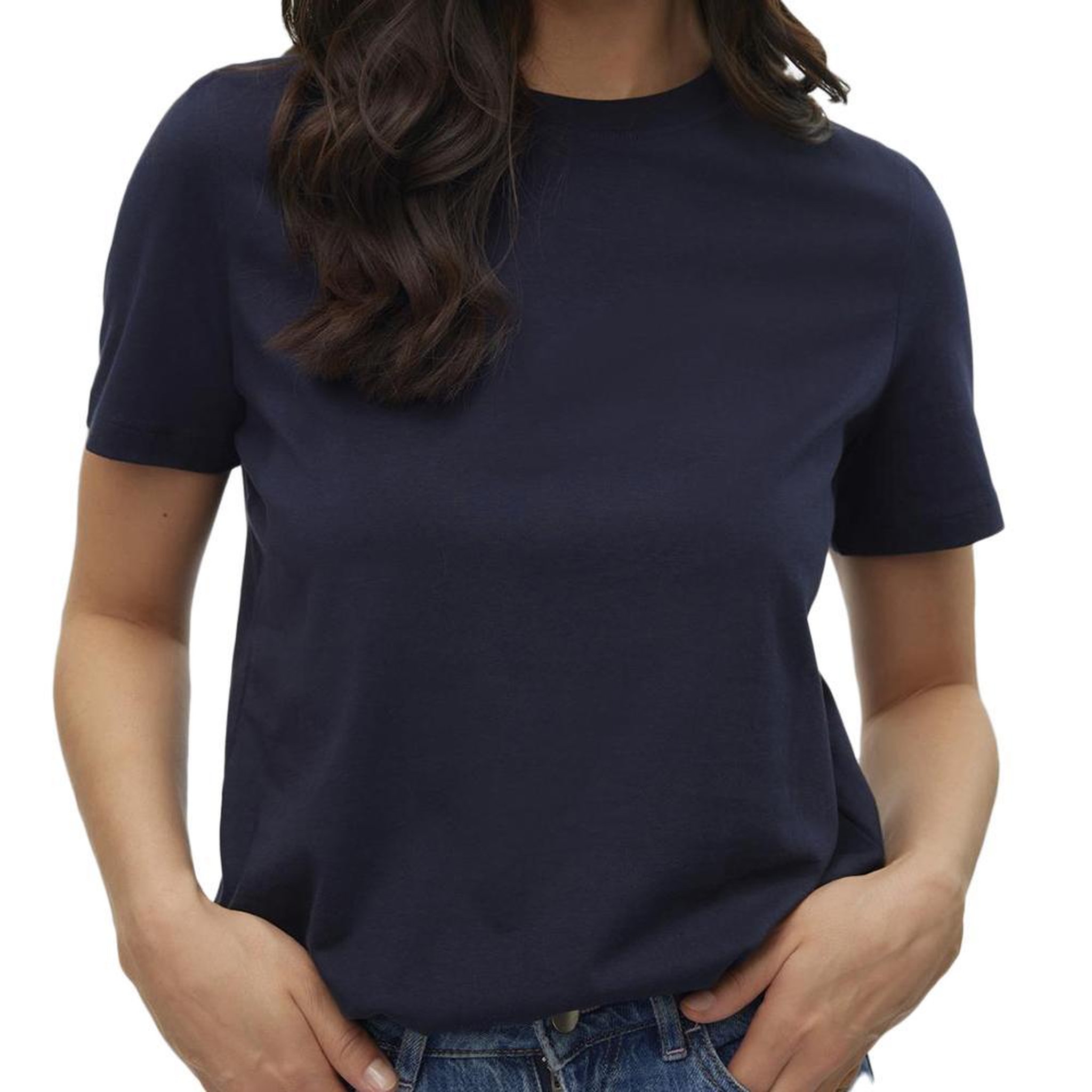 Vero Moda T shirt  Femme Vero Moda Paulina. Coloris disponibles : Bleu
