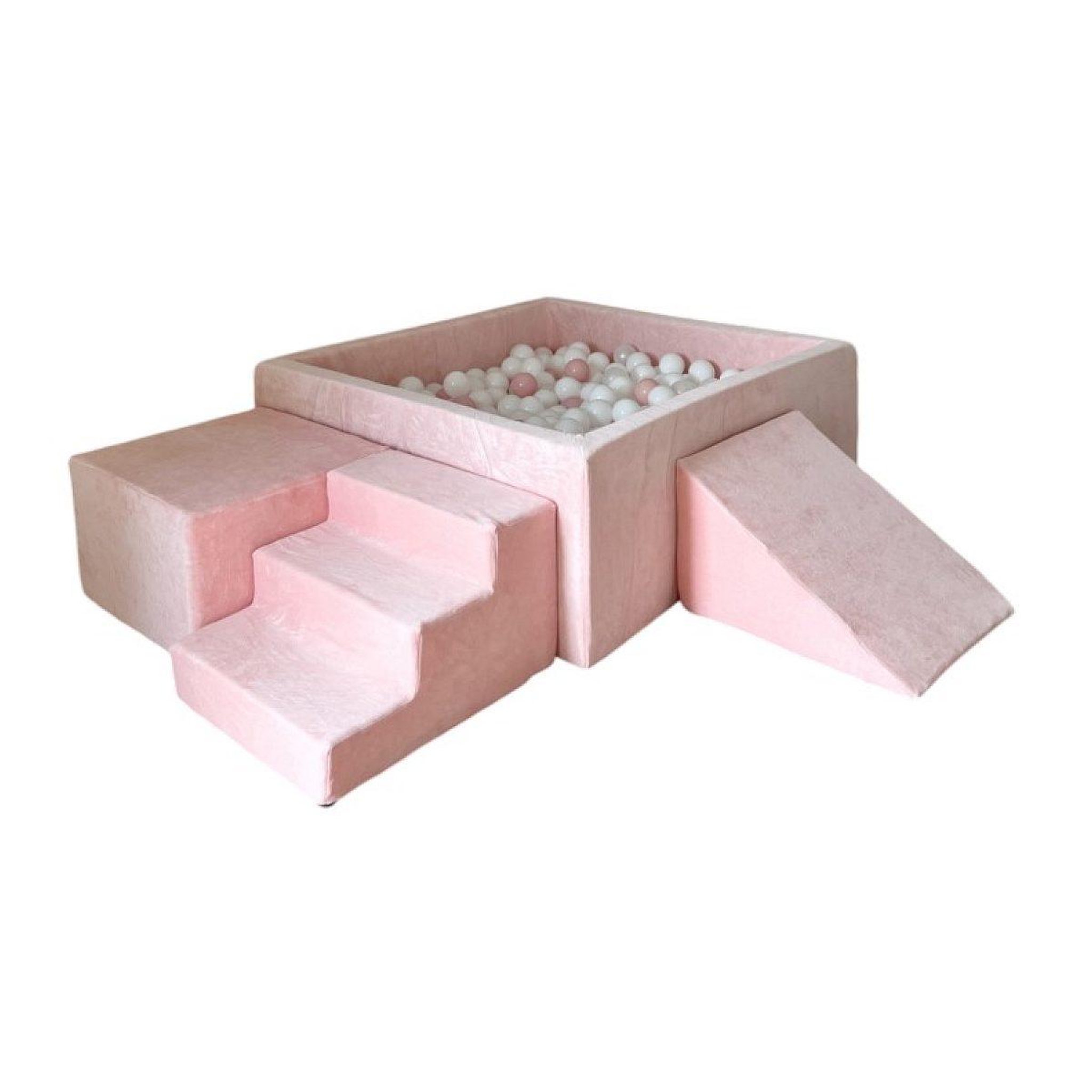 MONIO FOR KIDS Ensemble de jeu en mousse rose + 400 balles