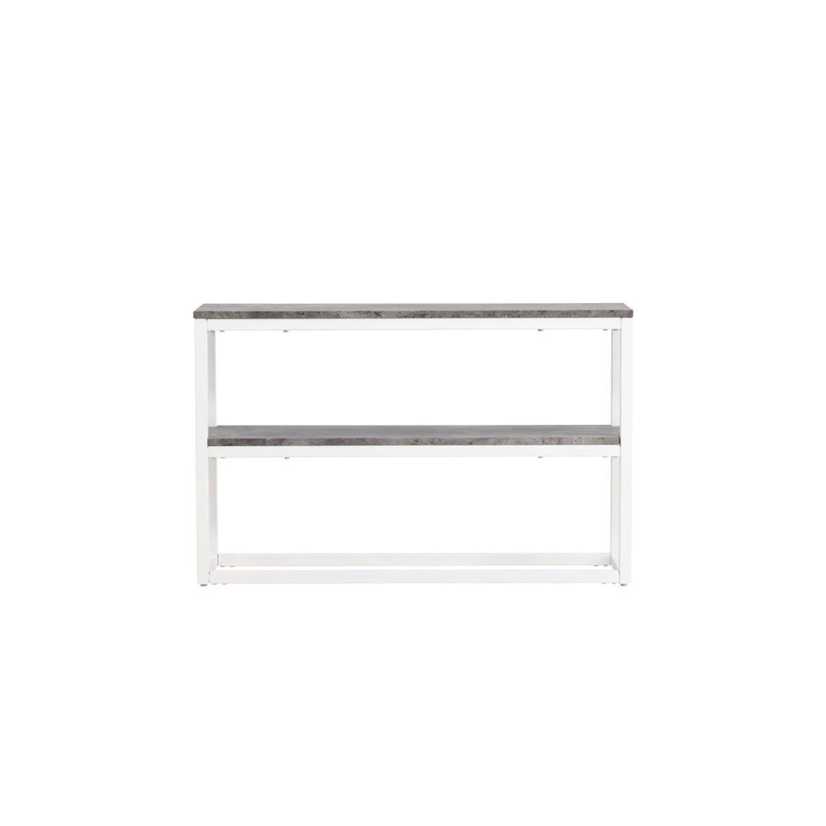 Paris Prix Console Design Double  Rise  110cm Gris & Blanc