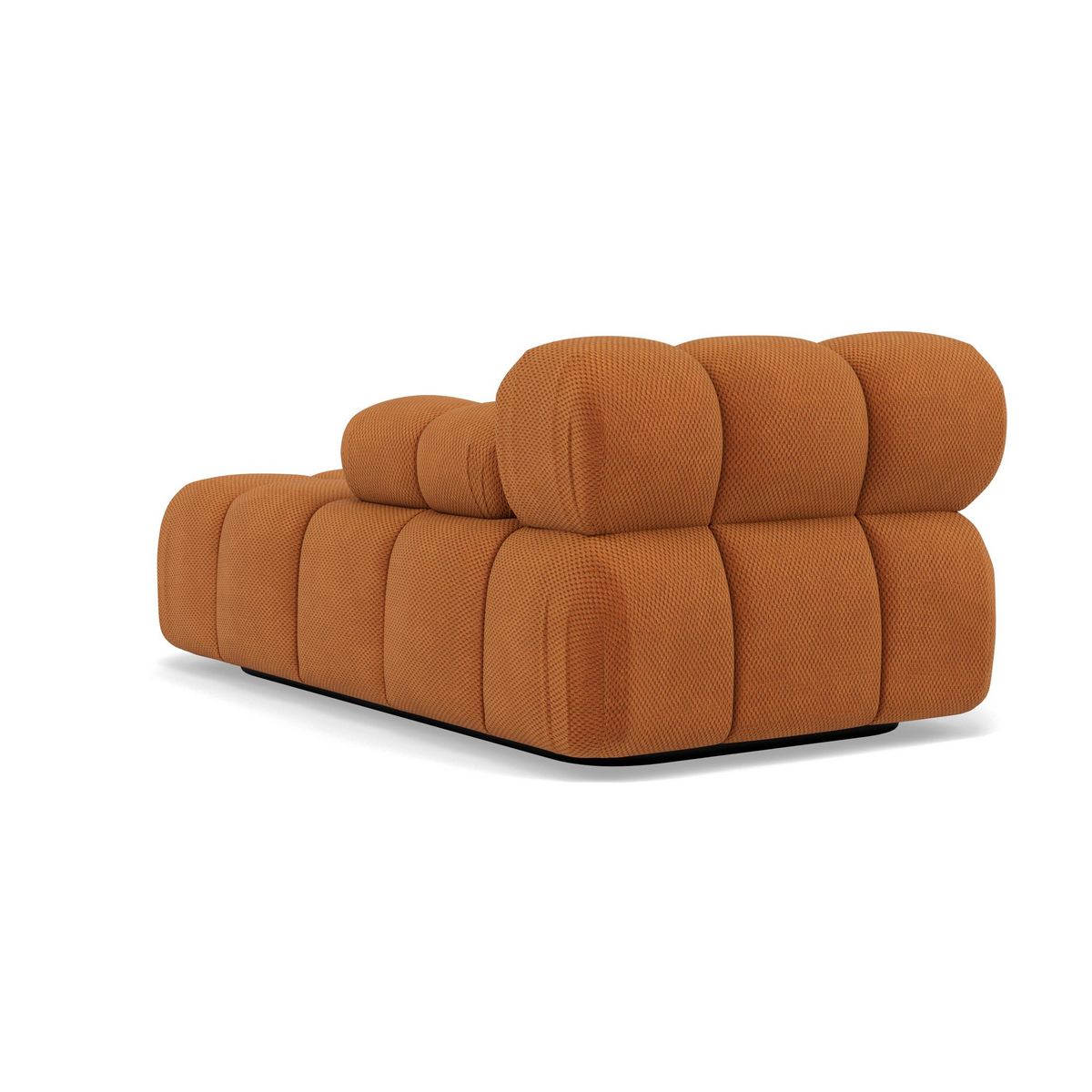 LISA DESIGN Ruby - module d'assise méridienne droite en velours texturé