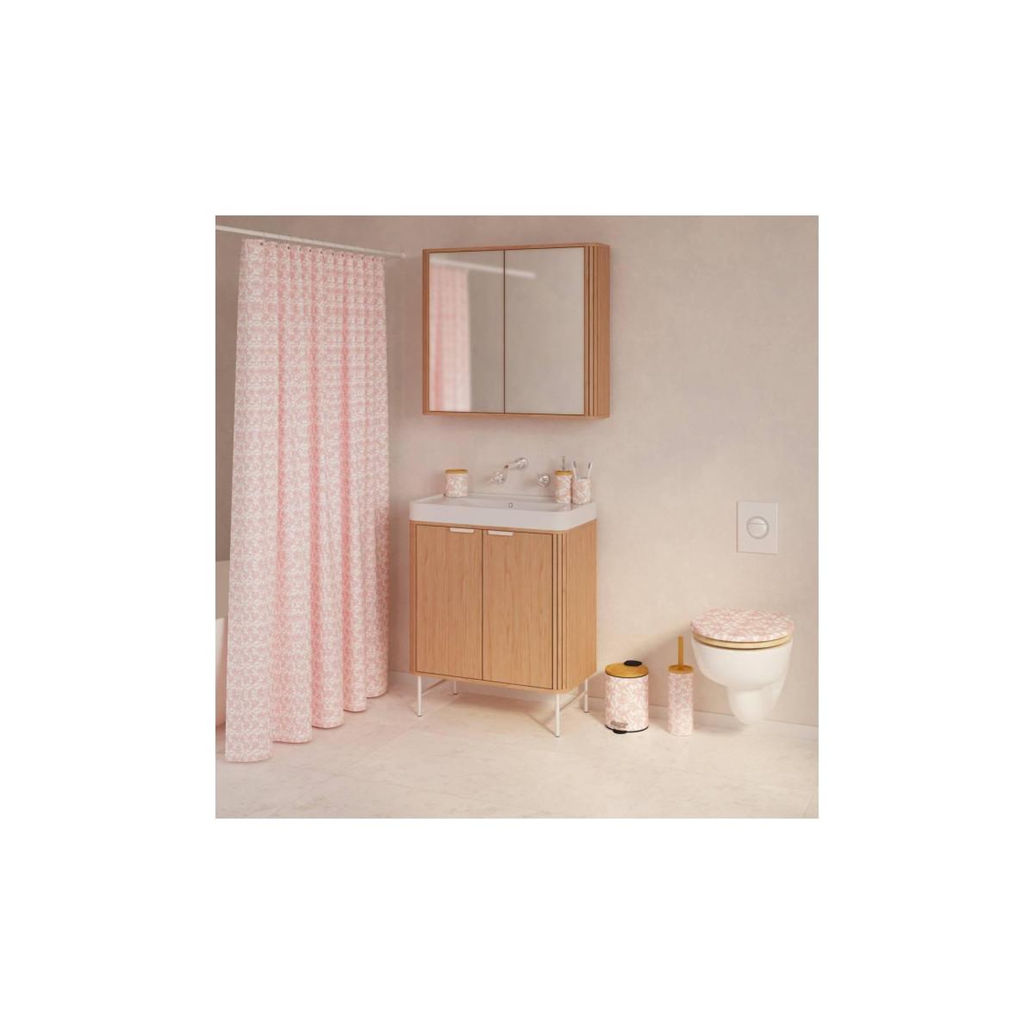 Voir la diapositive 2 : FIVE Gobelet Brosse à Dents Imprimé  Bloom  11cm Rose