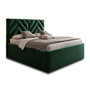 Voir la diapositive 1 : BEST MOBILIER Santiago - lit coffre - 160x200 - sommier inclus - en velours