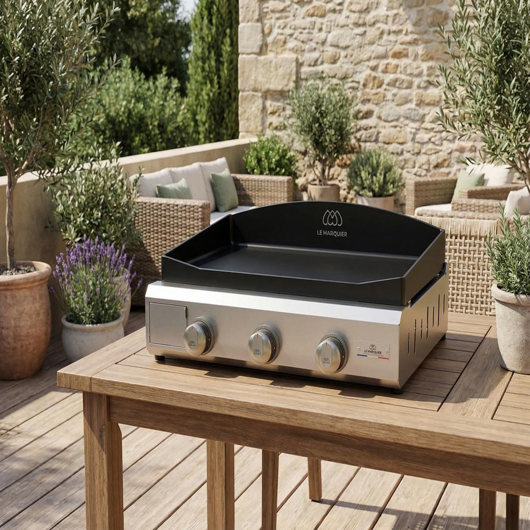 Voir la diapositive 4 : Le marquier Plancha gaz amalia 360 inox v3 plea360iv3