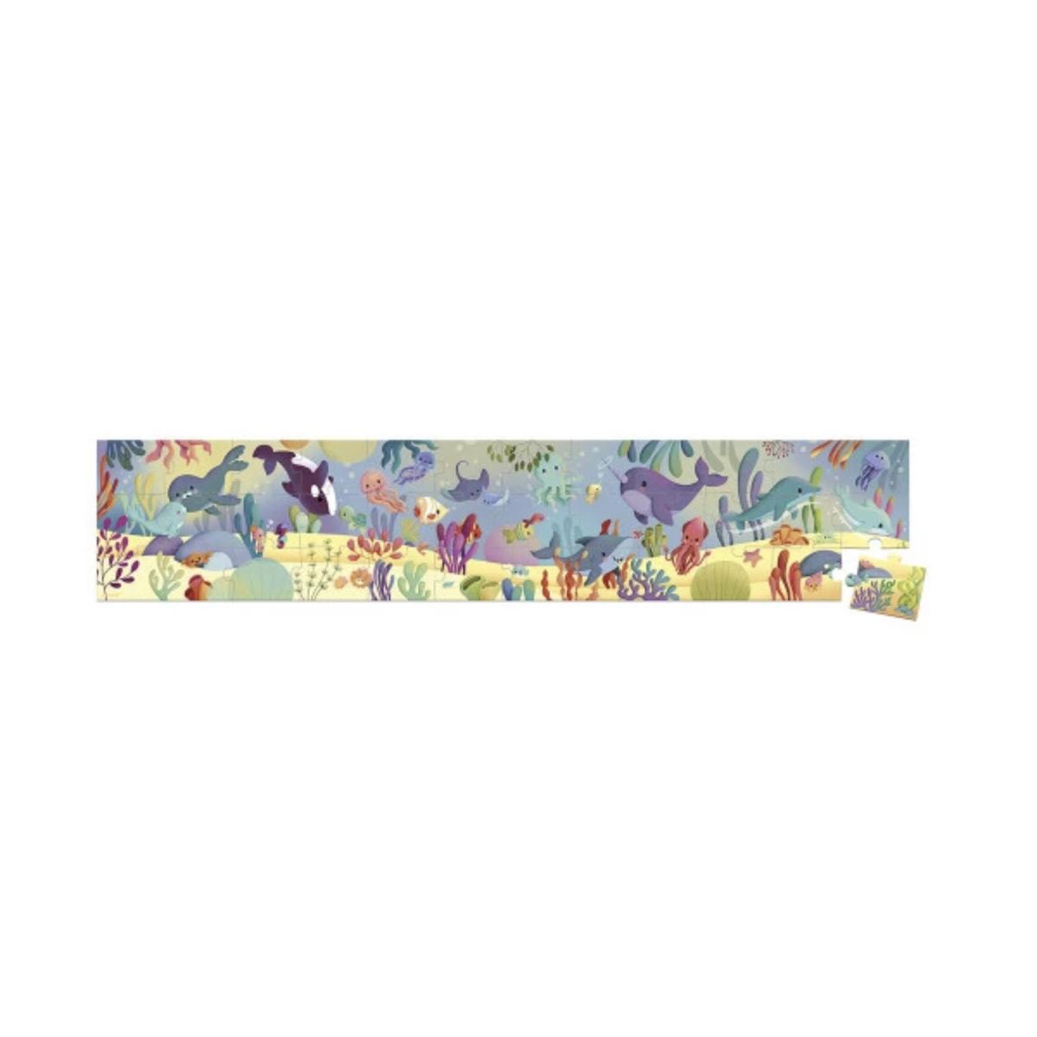 Voir la diapositive 2 : JANOD Puzzle frise les animaux marins -