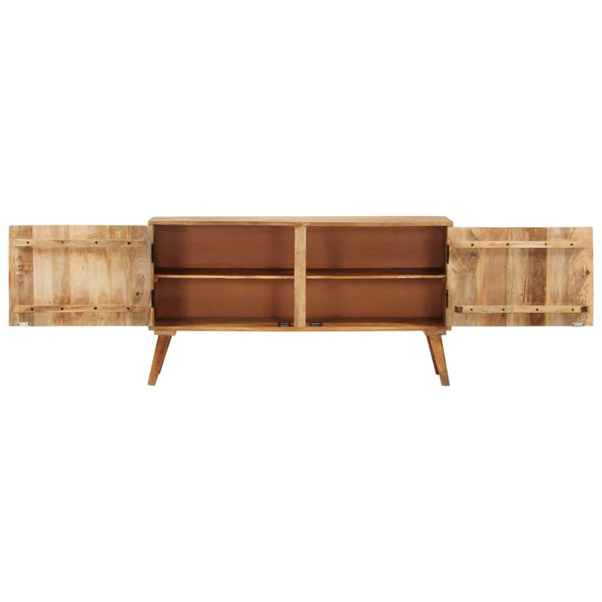 Voir la diapositive 5 : VIDAXL Buffet bois de manguier massif 110x30x60 cm