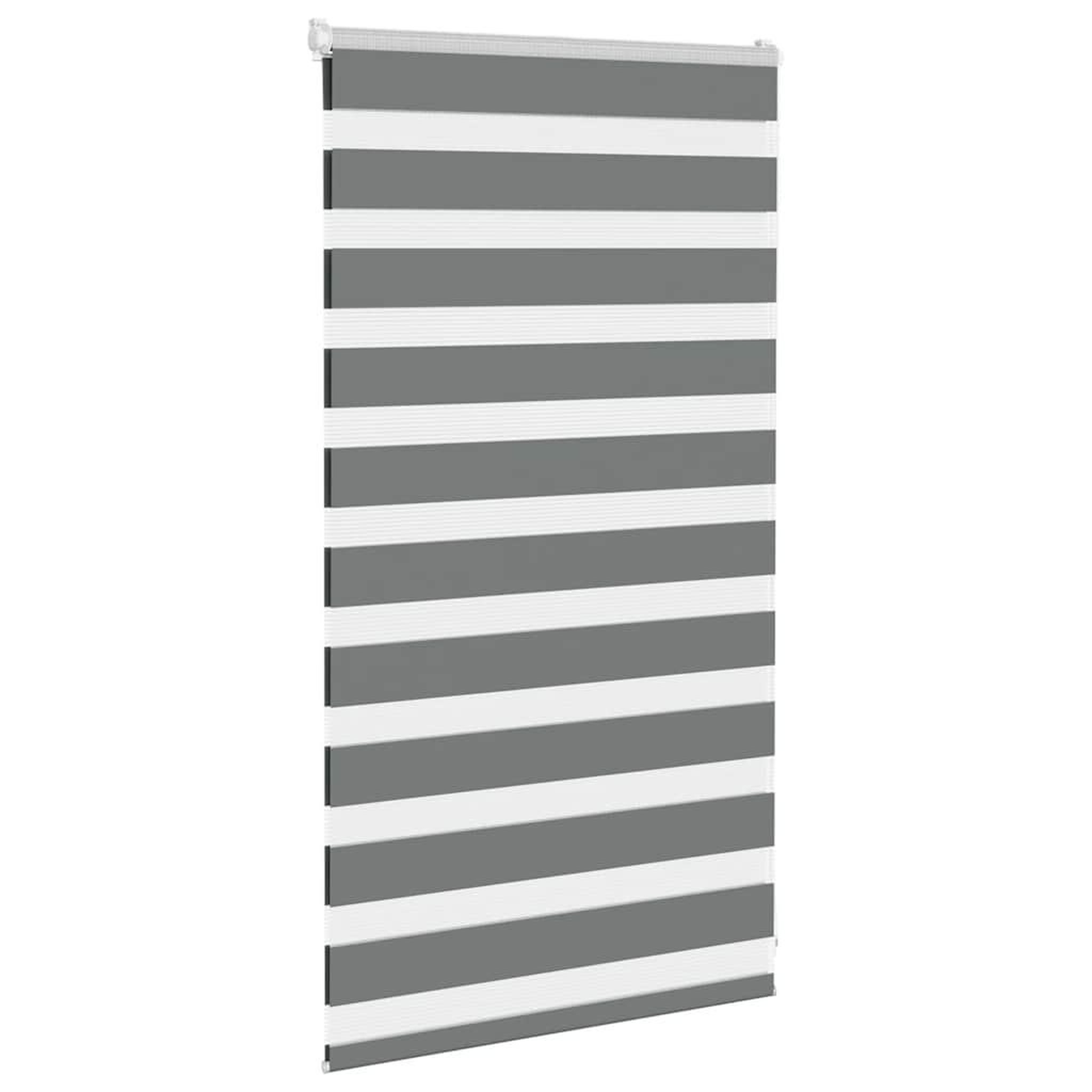 Voir la diapositive 3 : VIDAXL Store zebre gris fonce largeur du tissu 65,9 cm polyester