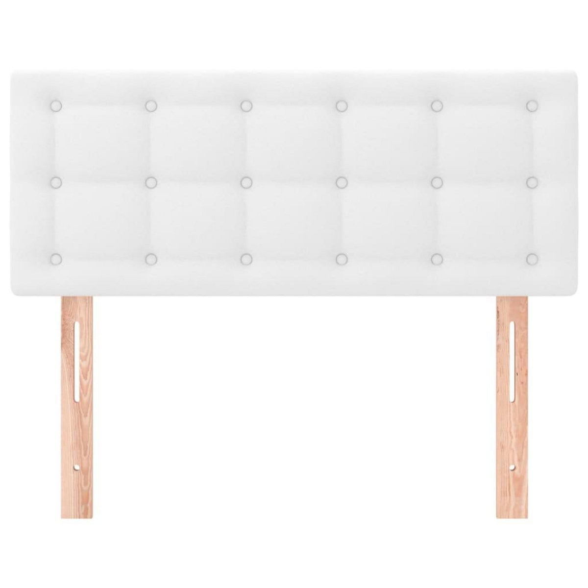 VIDAXL Tete de lit Blanc 90x5x78/88 cm Similicuir