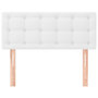 Voir la diapositive 3 : VIDAXL Tete de lit Blanc 90x5x78/88 cm Similicuir