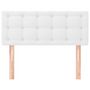 Voir la diapositive 3 : VIDAXL Tete de lit Blanc 90x5x78/88 cm Similicuir