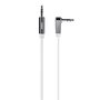 Voir la diapositive 1 : Belkin Câble Jack Jack 3.5mm plat coudé blanc 0.9m