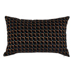 ATMOSPHERA Coussin Déco Jacquard  The Palm Resort  38x58cm Noir