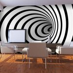 Paris Prix Papier Peint  Tunnel 3D Noir & Blanc II  450x270cm