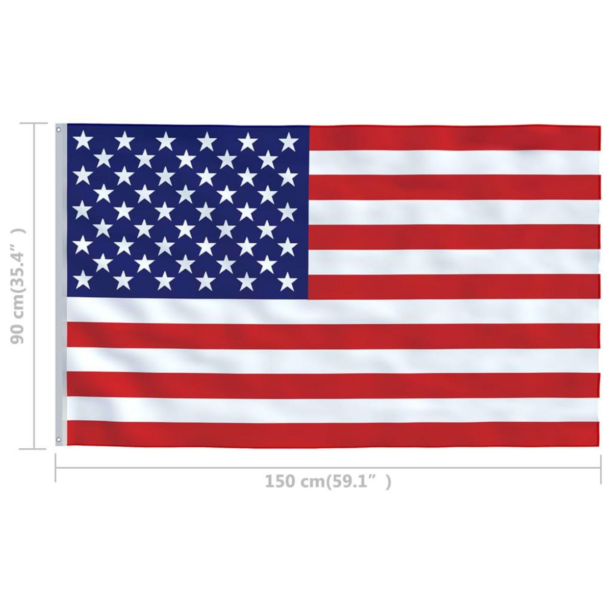 VIDAXL Drapeau Etats-Unis 90x150 cm
