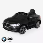 SWEEEK BMW Série 6 GT Gran Turismo noire, voiture électrique enfants 12V 4 Ah, 1 place. Coloris disponibles : Blanc, Rouge, Noir