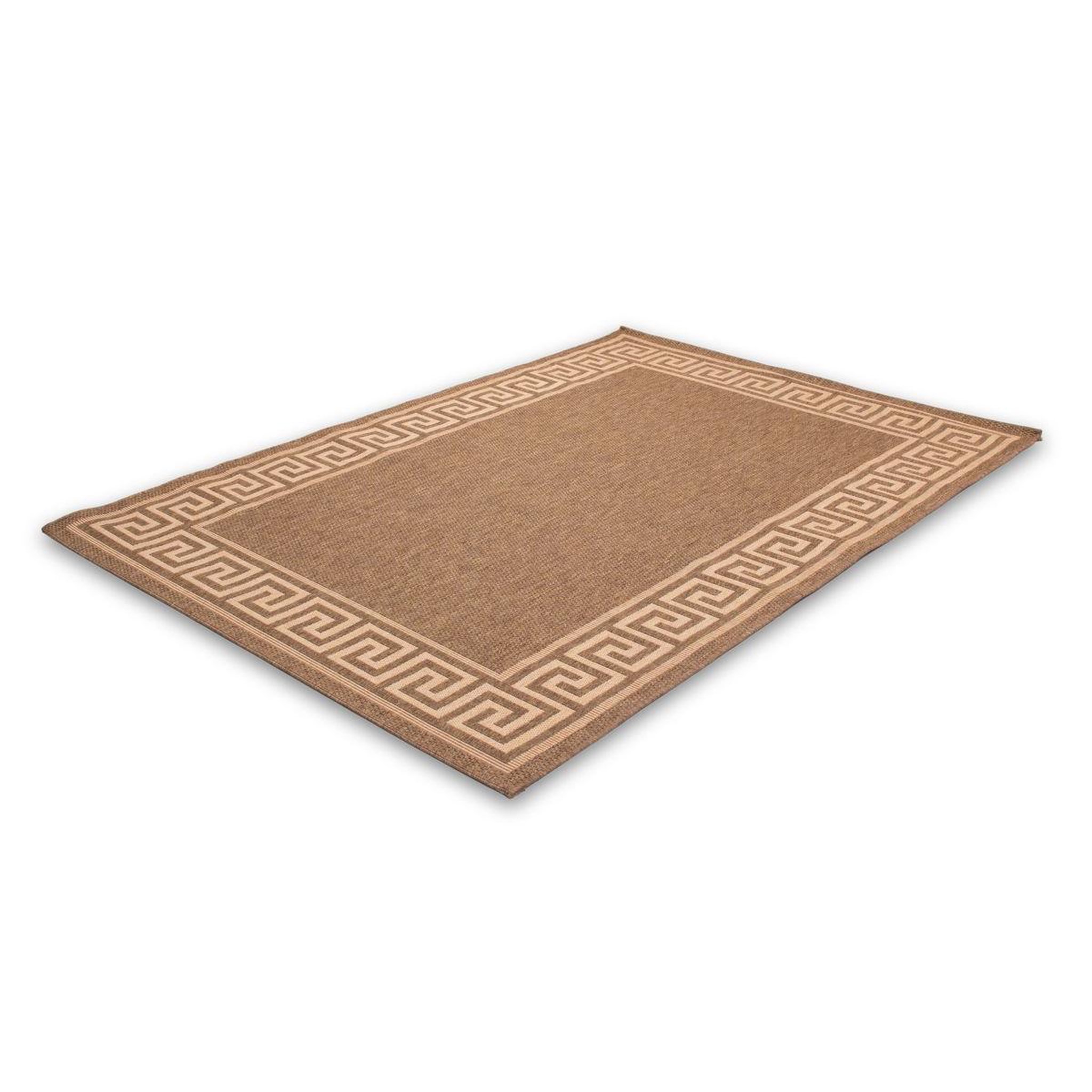 Voir la diapositive 4 : Paris Prix Tapis Graphique à Poils Courts  Malmo  Marron Café
