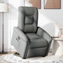 Voir la diapositive 3 : VIDAXL Fauteuil inclinable electrique gris fonce tissu