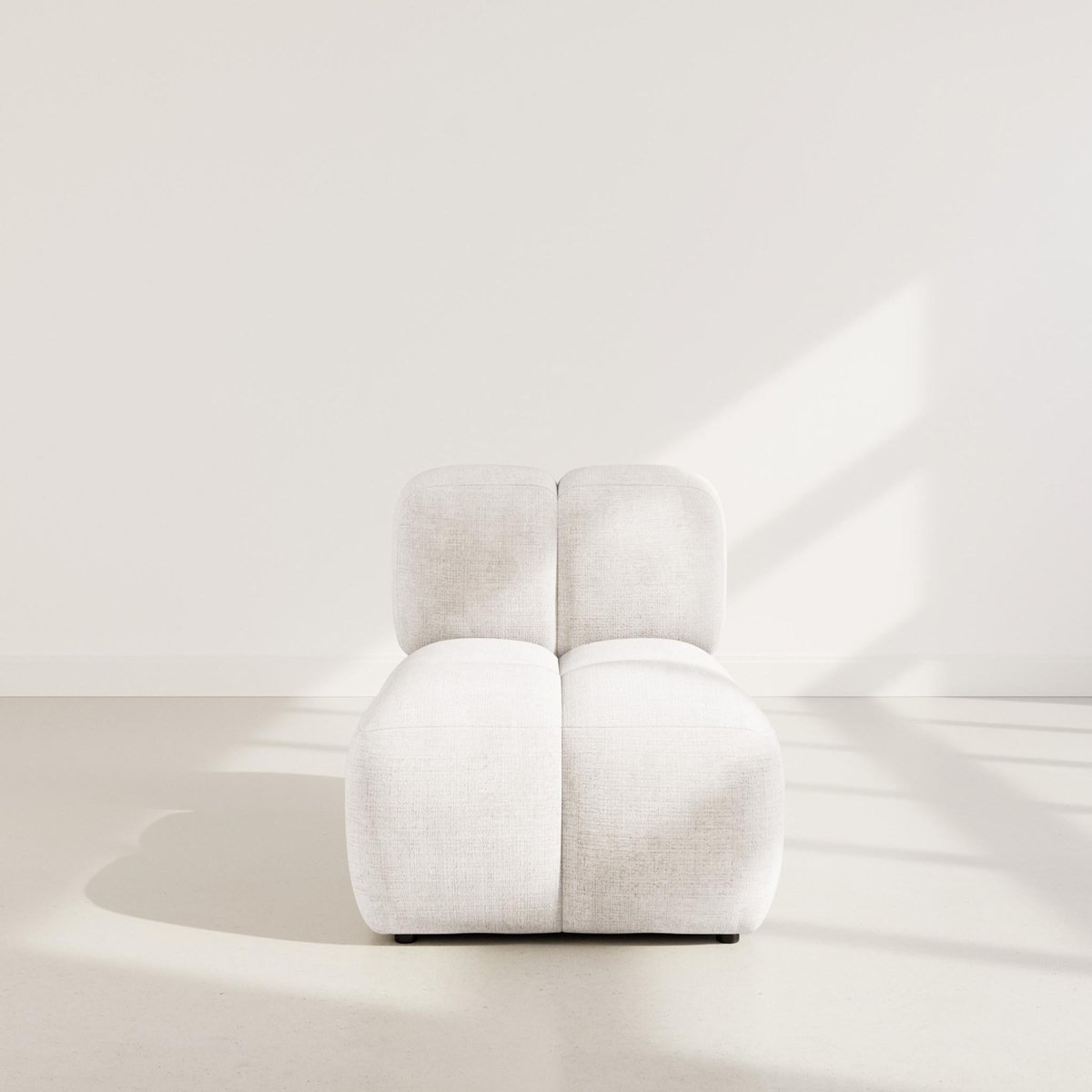 LISA DESIGN Grace - module d'assise en velours texturé