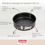 Voir la diapositive 3 : ZENKER Set avec 1 Moule à manqué et à savarin 28 cm, 1 spatule Zenker et 2 bols à mixer en inox Fackelmann