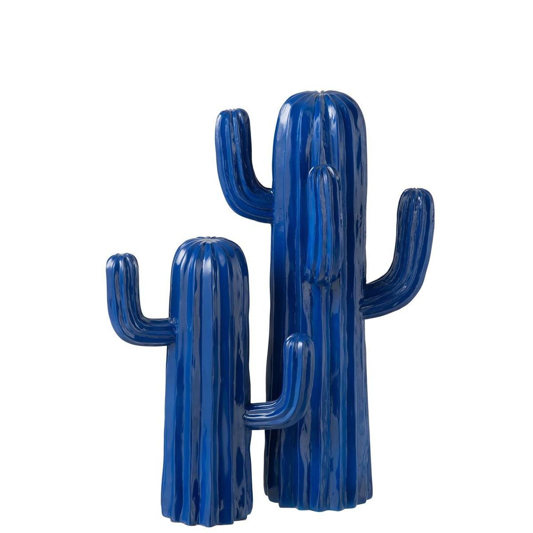 Voir la diapositive 2 : J-LINE Cactus déco  mexican fiesta  42cm bleu