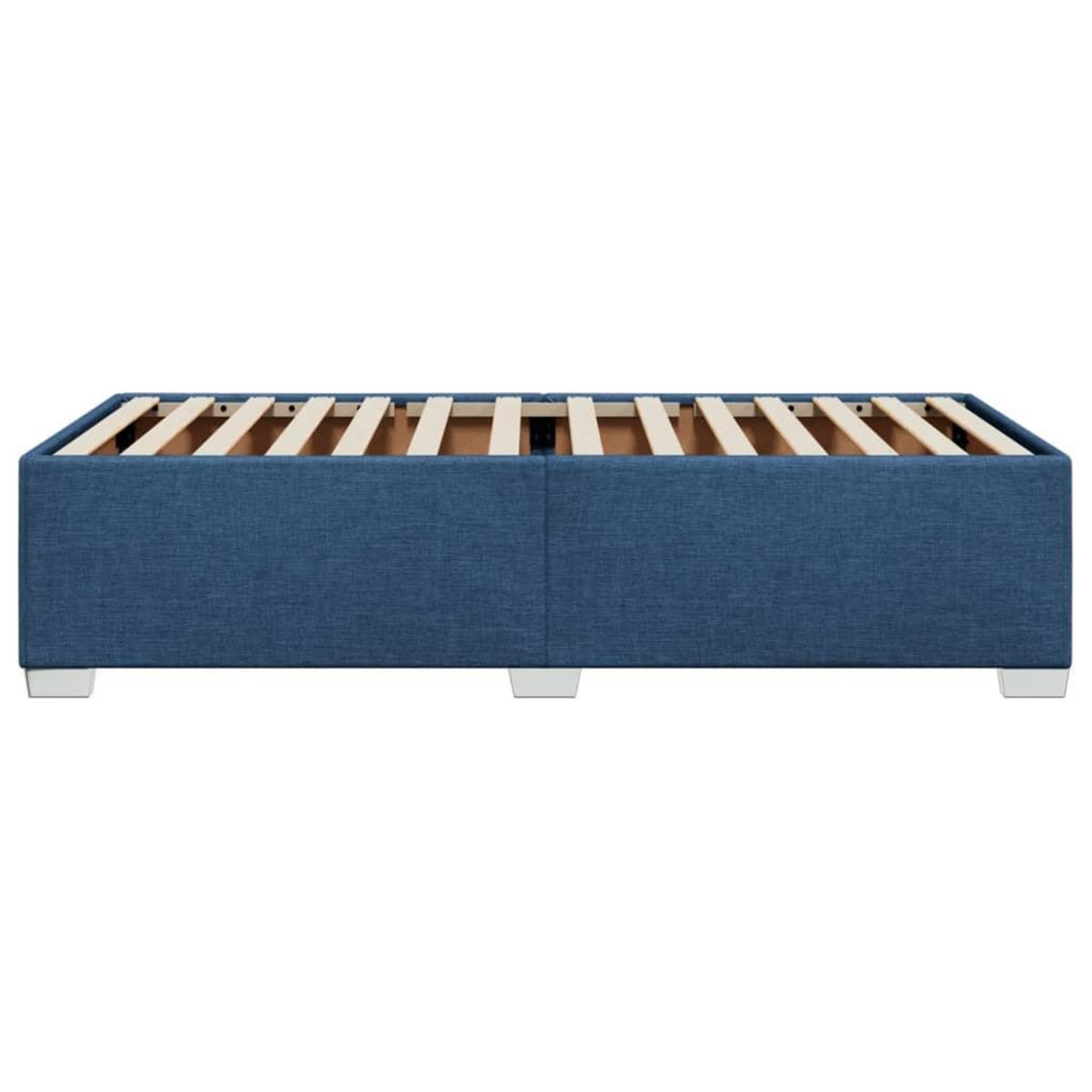 VIDAXL Cadre de lit sans matelas bleu 90x190 cm tissu