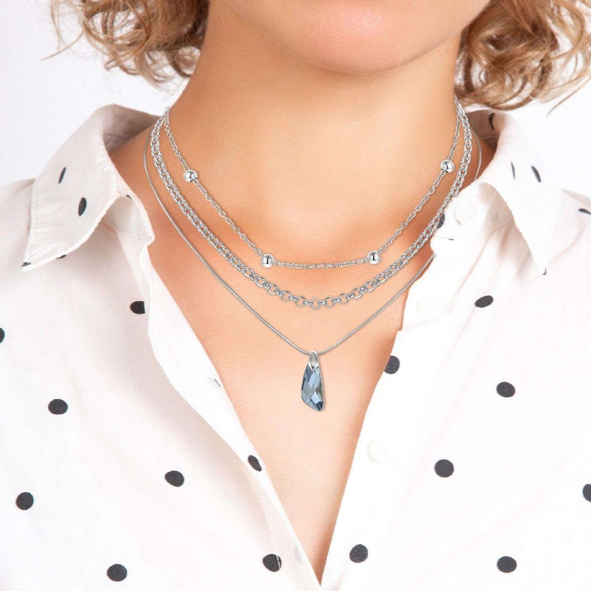 Voir la diapositive 2 : SC CRYSTAL Set de 3 colliers par SC Crystal®