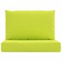 Voir la diapositive 4 : VIDAXL Coussins de palette lot de 2 vert vif tissu oxford